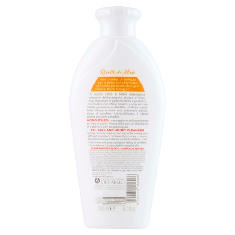 Cera di Cupra Ricette di Miele Latte e Miele Detergente 200 ml